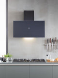 Bertazzoni chimney cooker hood black glass 90cm - British product