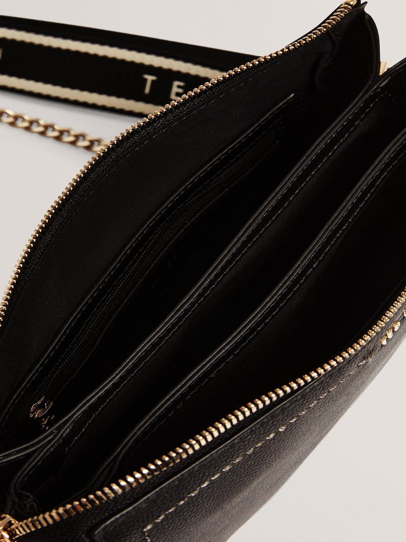 Ted Baker Larinda leather crossbody bag with adjustable strap - British product