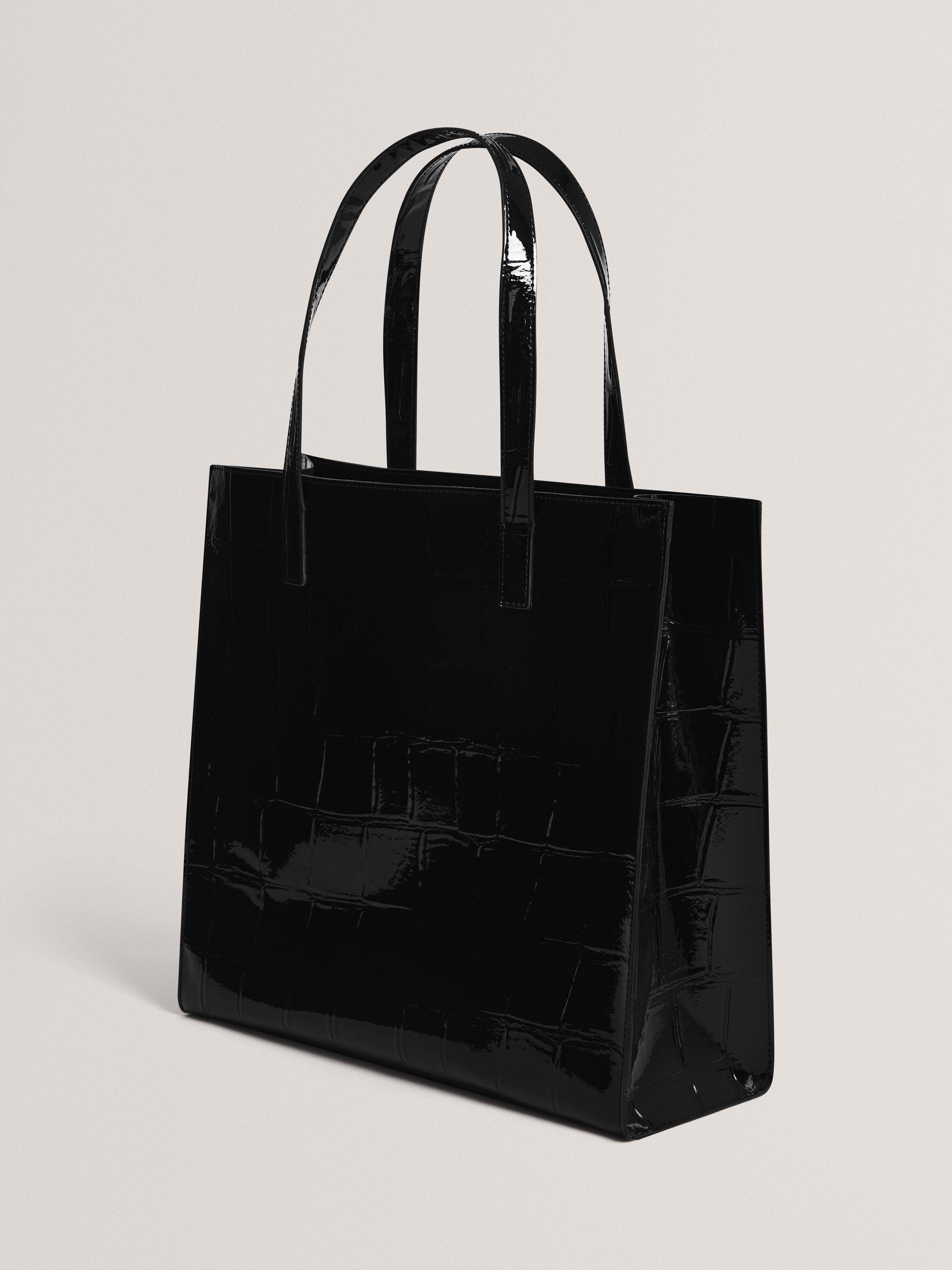 Ted Baker croc tote bag black, imported from the UK