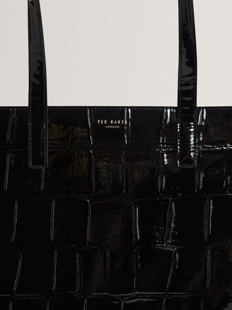 Ted Baker croc tote bag black, imported from the UK