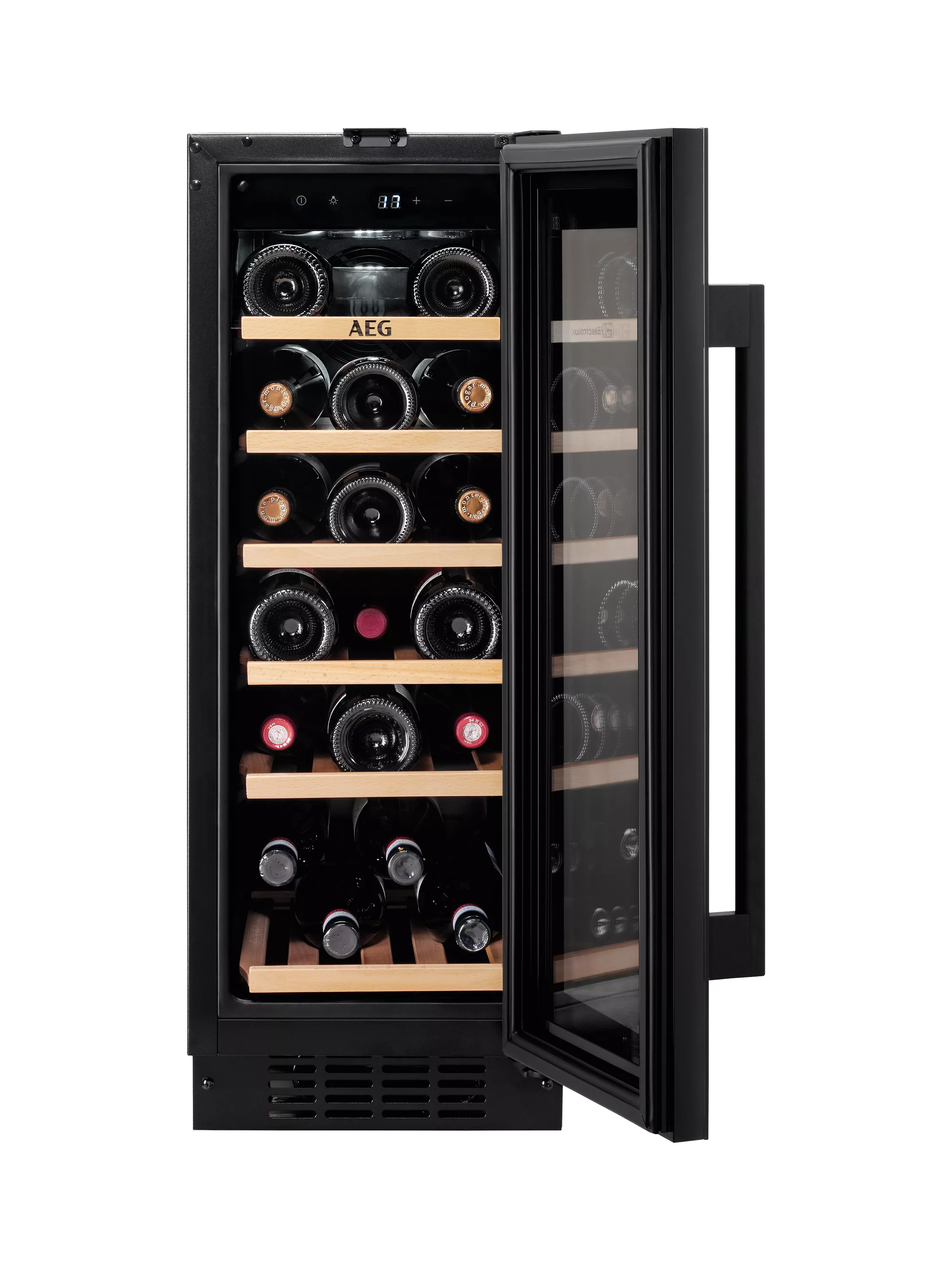 AEG integrated wine cabinet black 20 bottles, UK version