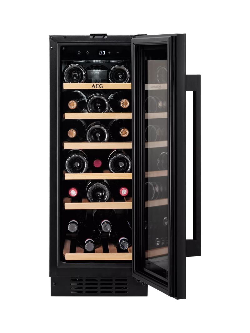 AEG integrated wine cabinet black 20 bottles, UK version