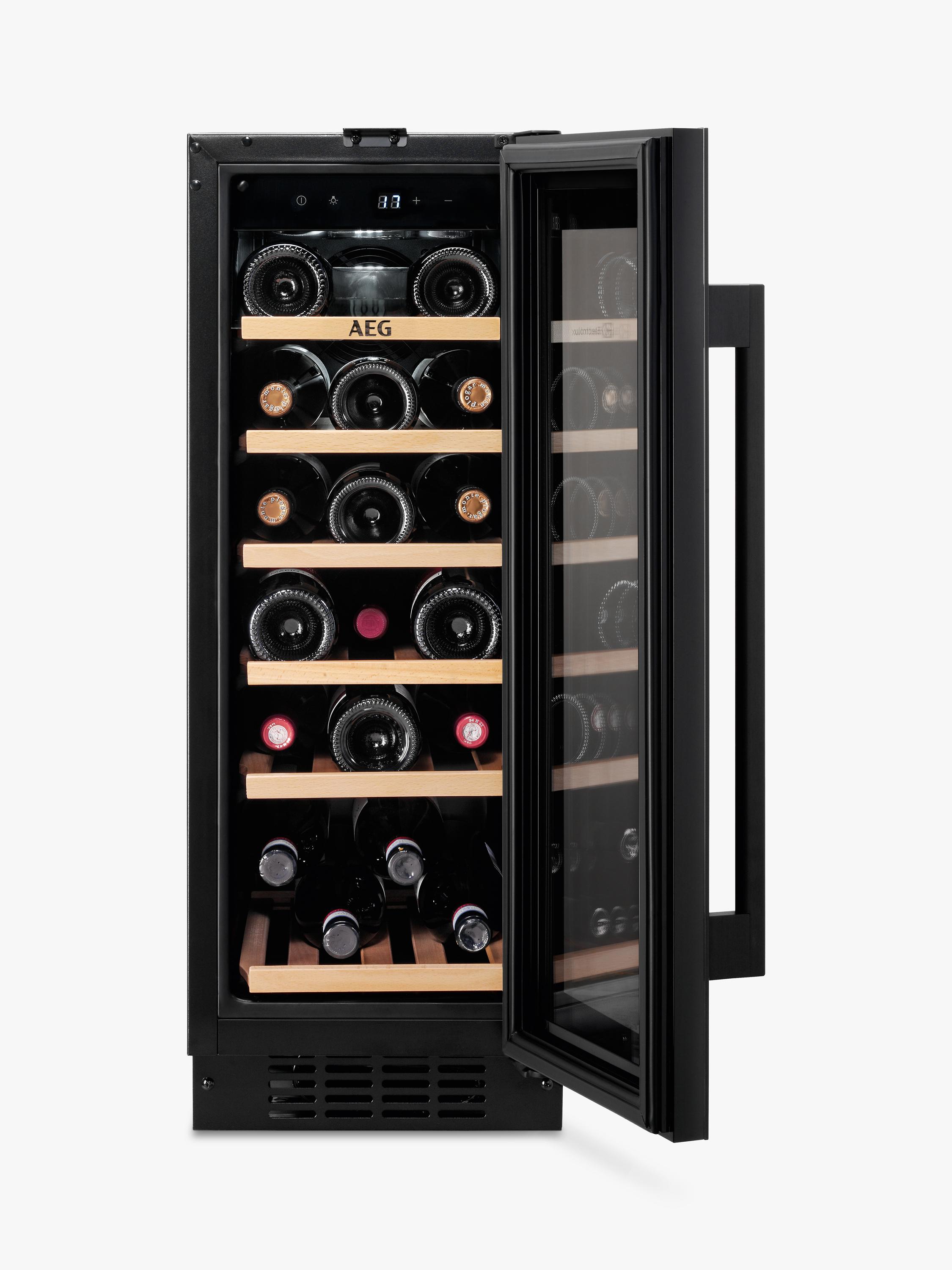 AEG integrated wine cabinet black 20 bottles, UK version