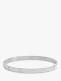 Jon Richard waterproof crystal polished bangle in silver, UK version