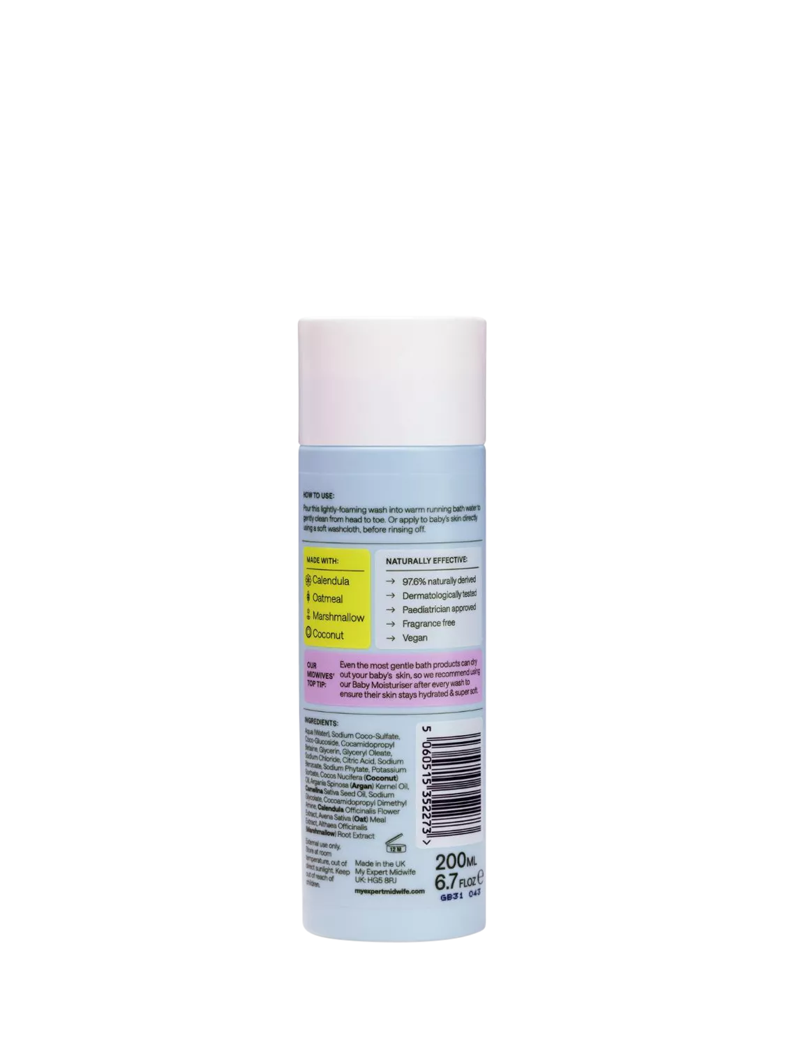 My Expert Midwife Baby Wash 200ml - British product
