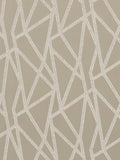 Clarke & Clarke Geomo abstract weave fabric in taupe (British brand)