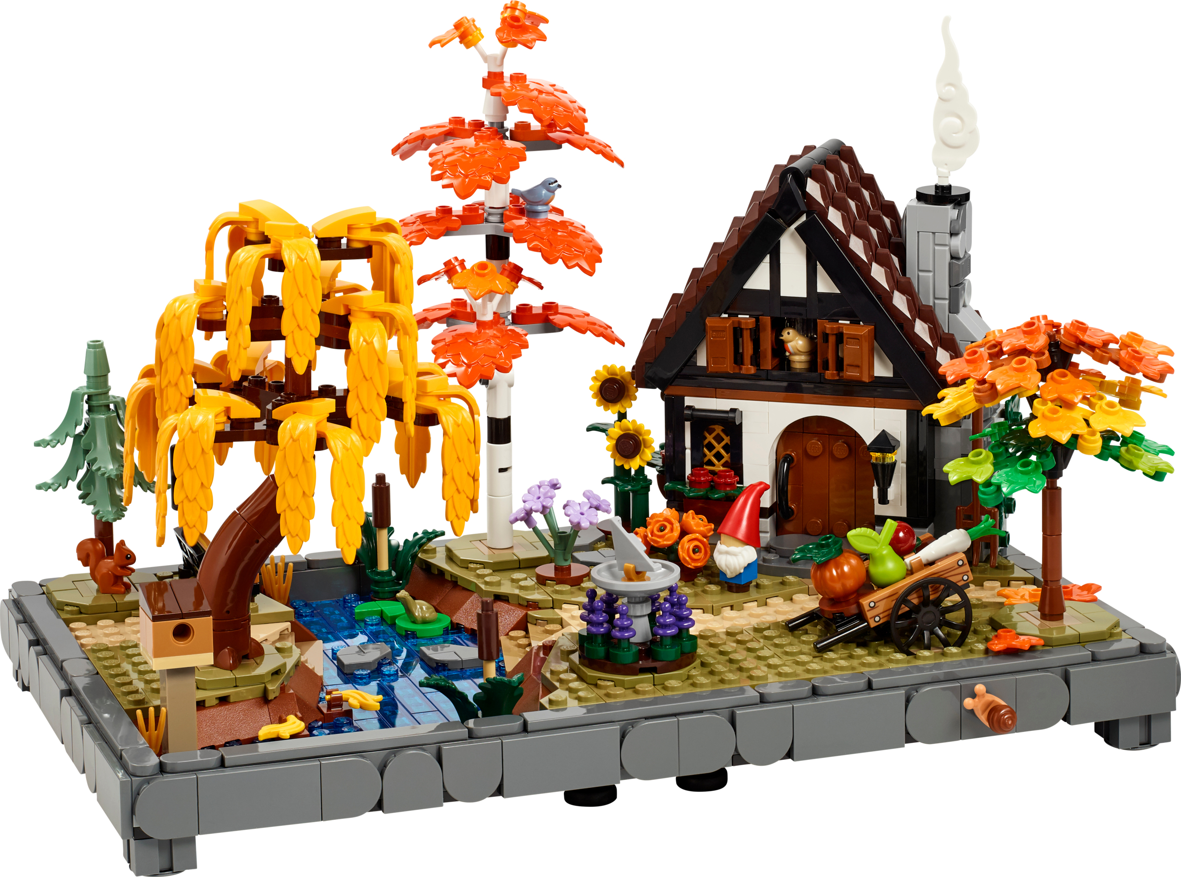 LEGO Icons Autumn Cottage Garden building set 1,102 pieces, UK version