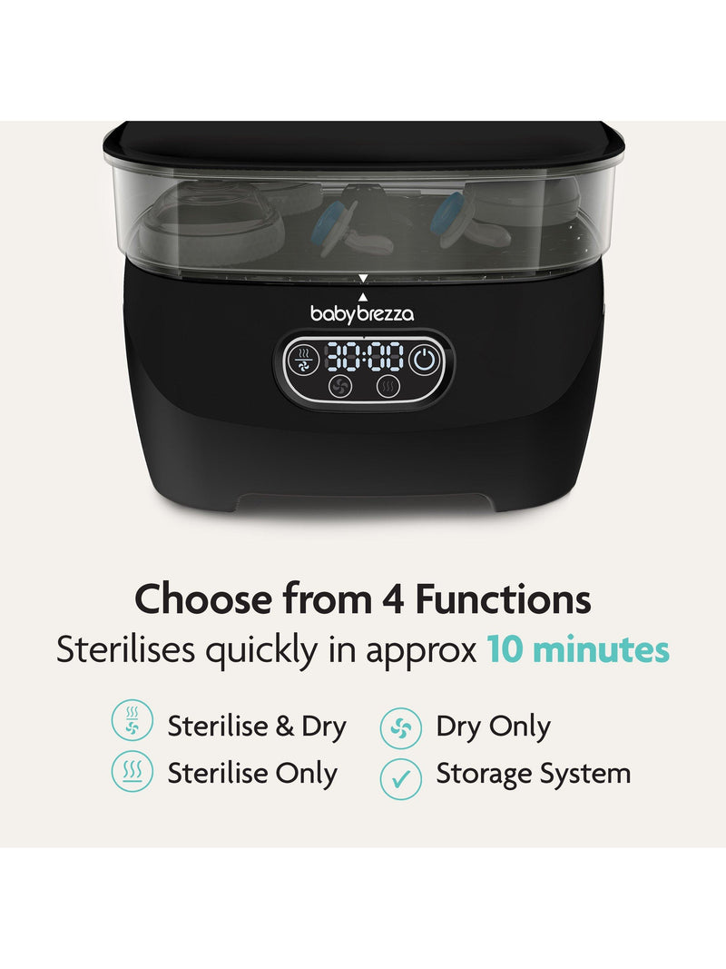 Baby Brezza baby bottle steriliser and dryer Black - British product