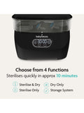 Baby Brezza baby bottle steriliser and dryer Black - British product