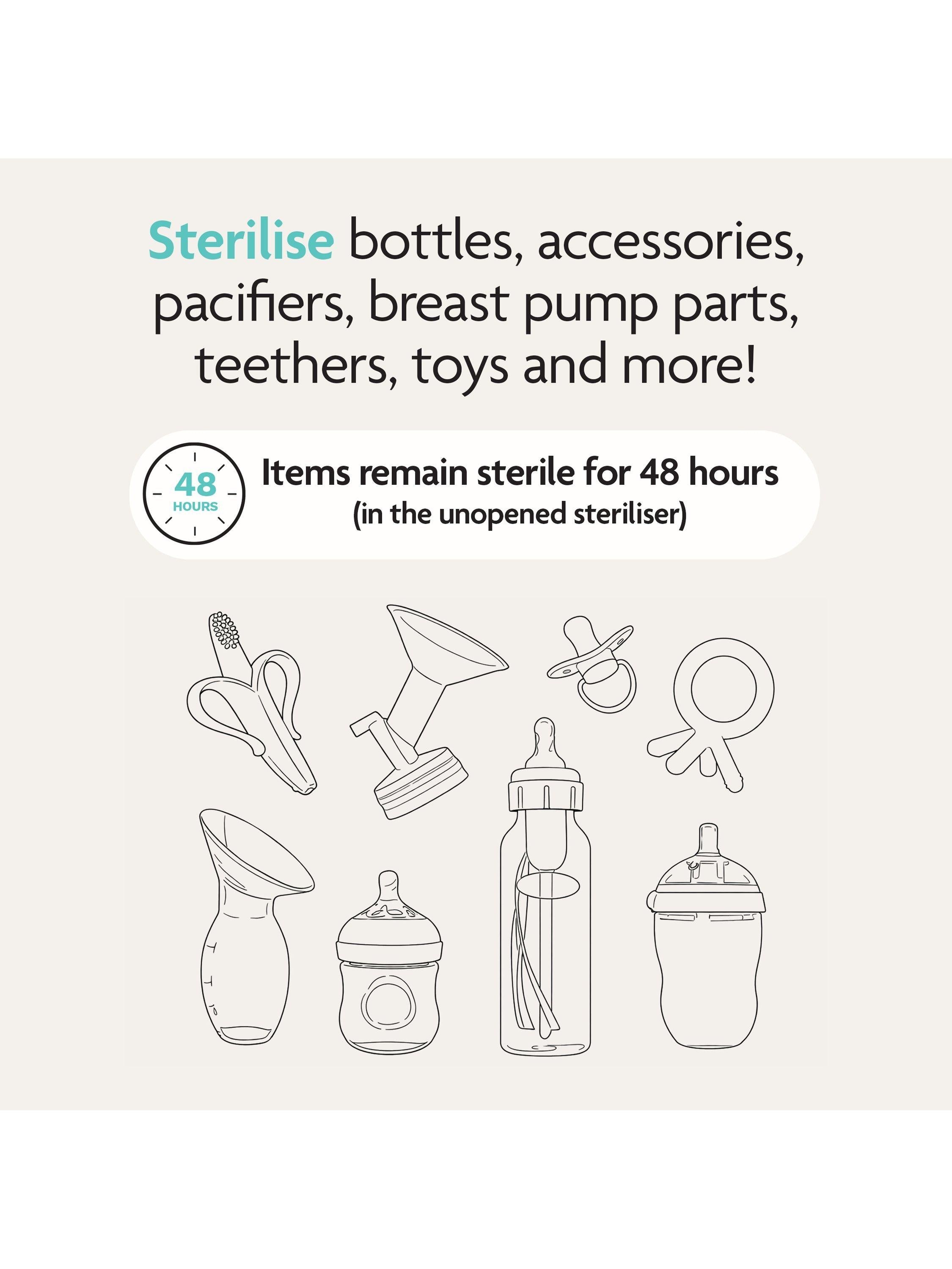 Baby Brezza baby bottle steriliser and dryer Black - British product