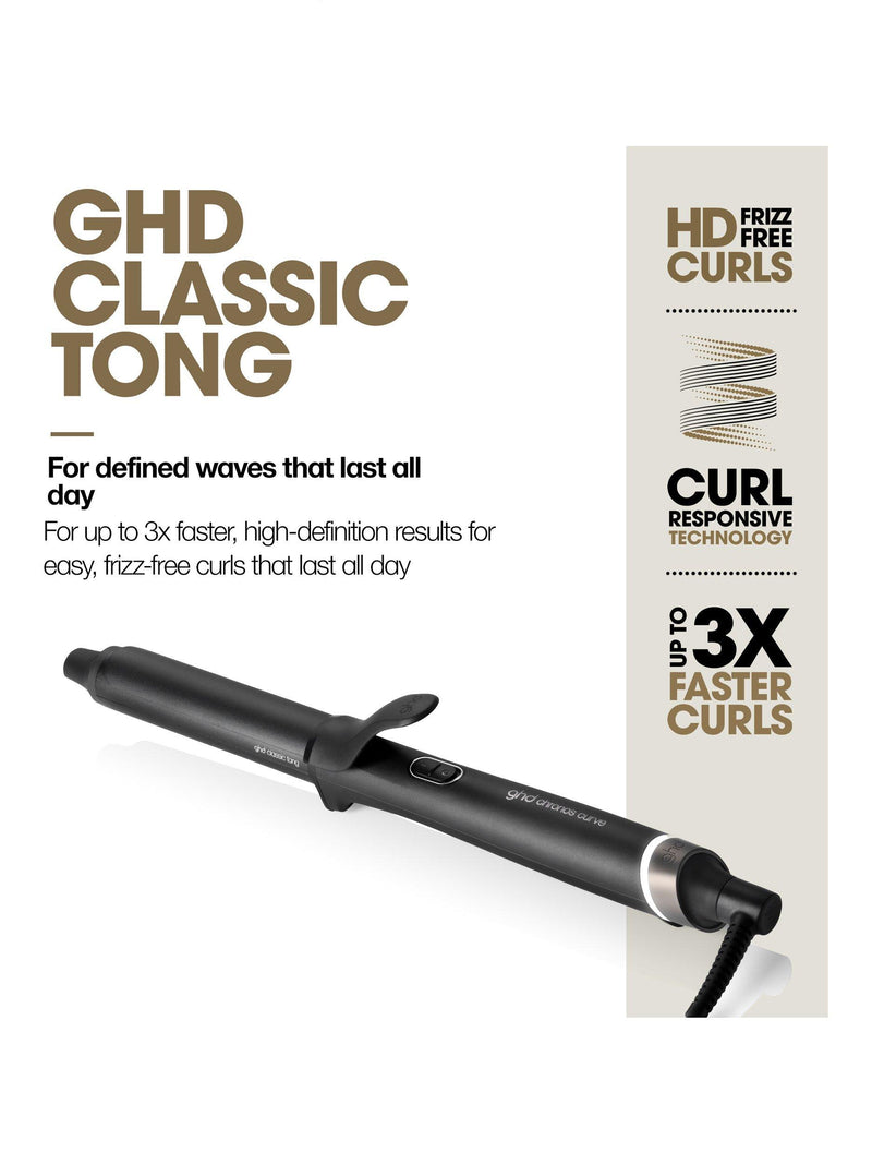 ghd Chronos Curve Classic Tong curling iron black, UK version