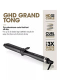 ghd Grand Tong curling tong 32mm black, imported from the UK