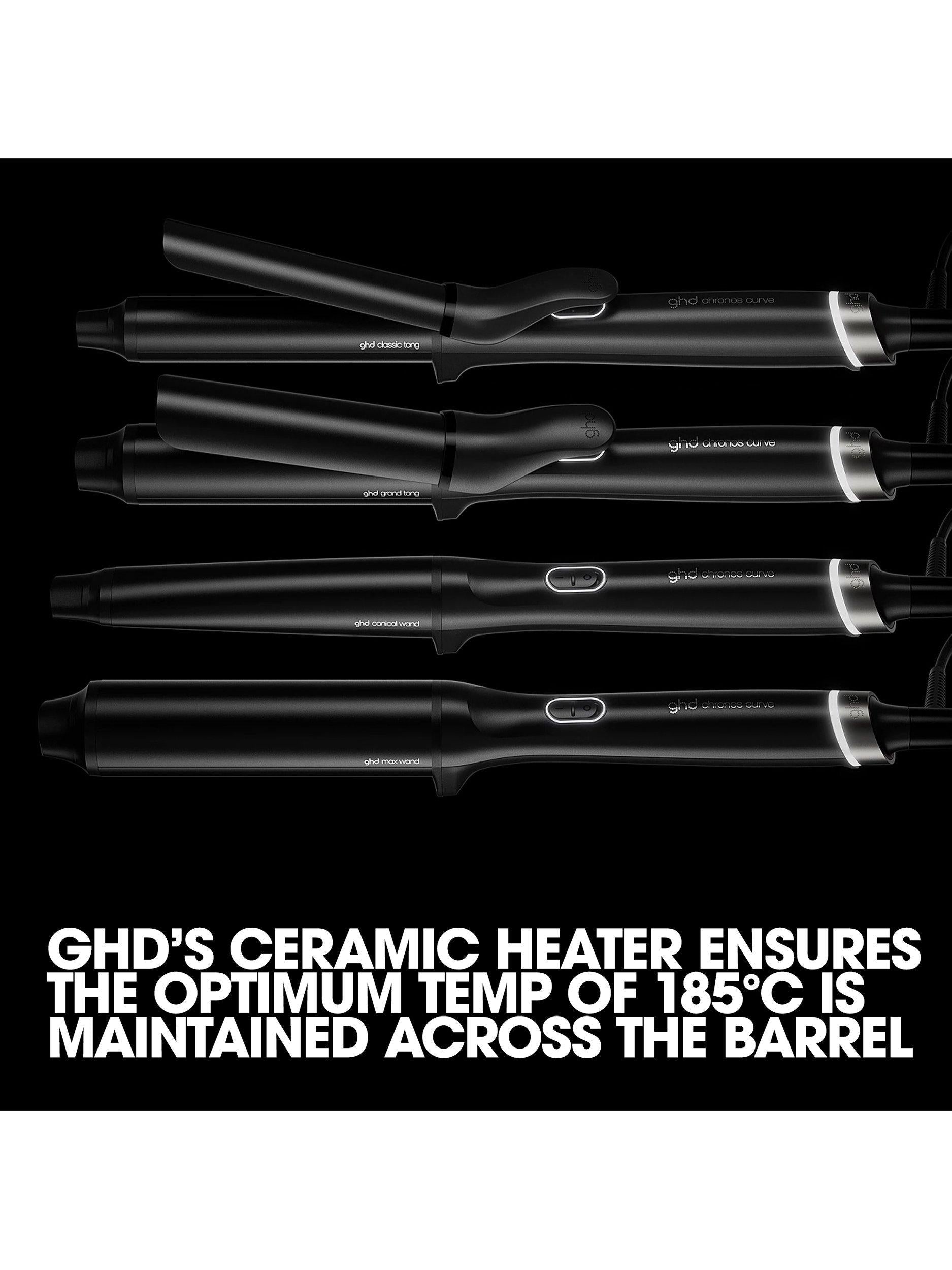 ghd Chronos Curve Max Wand 38mm hair curler, imported from the UK