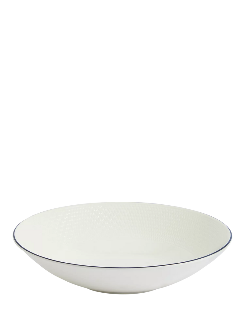 Wedgwood Gio Blue Line bone china pasta bowl 23cm, UK version