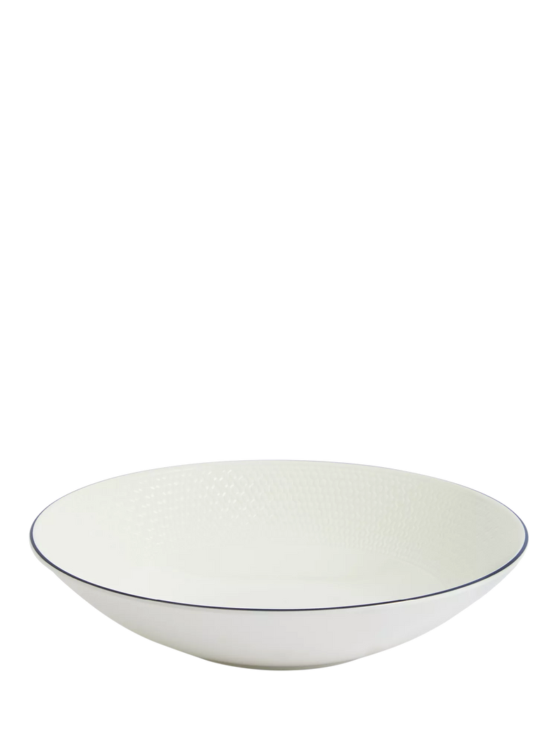 Wedgwood Gio Blue Line bone china pasta bowl 23cm, UK version