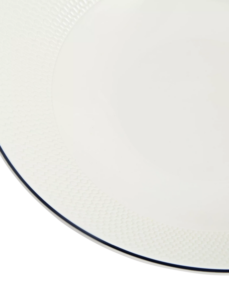 Wedgwood Gio Blue Line bone china pasta bowl 23cm, UK version