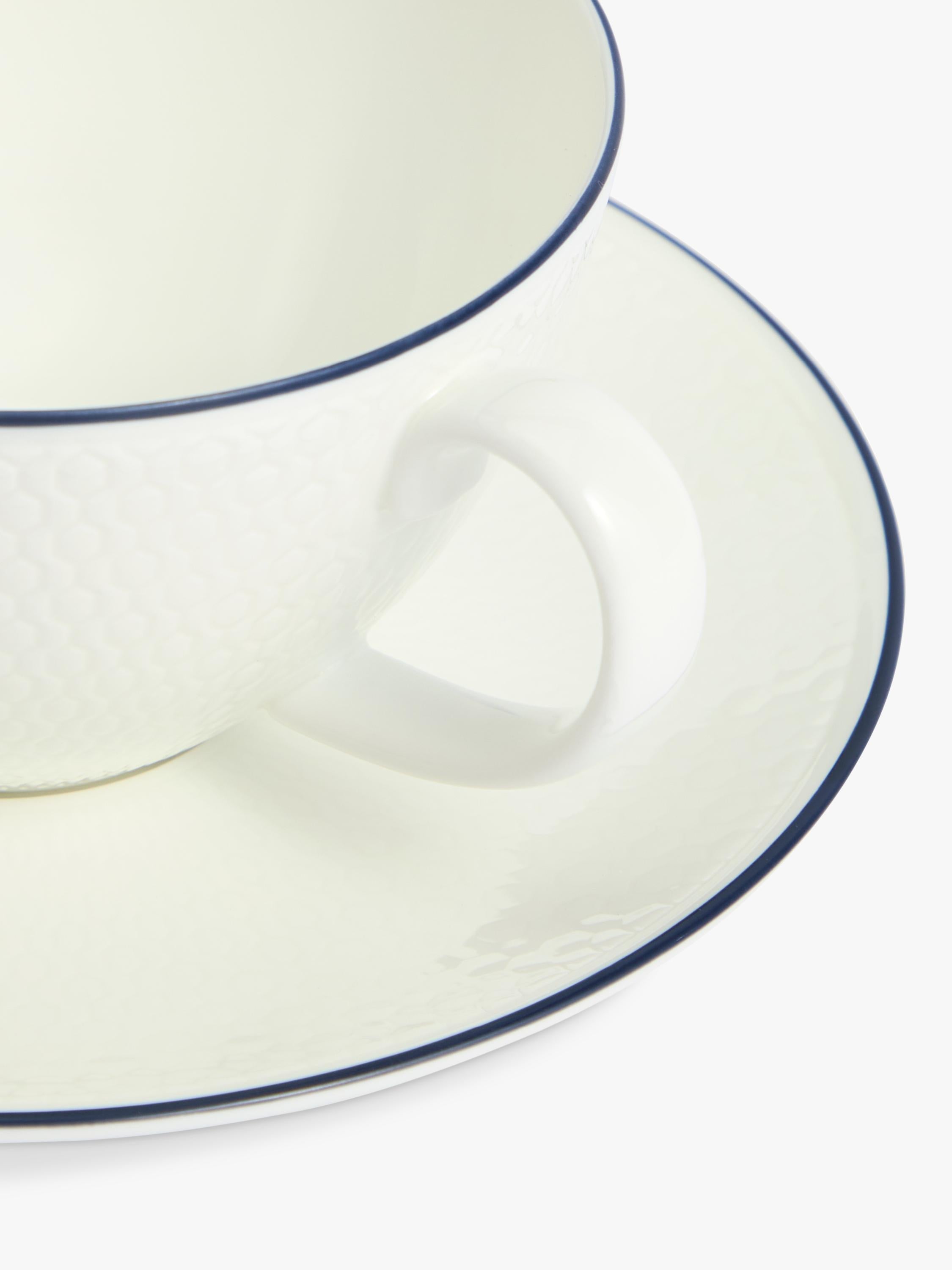 Wedgwood Gio Blue bone china tea cup and saucer 290ml - British product