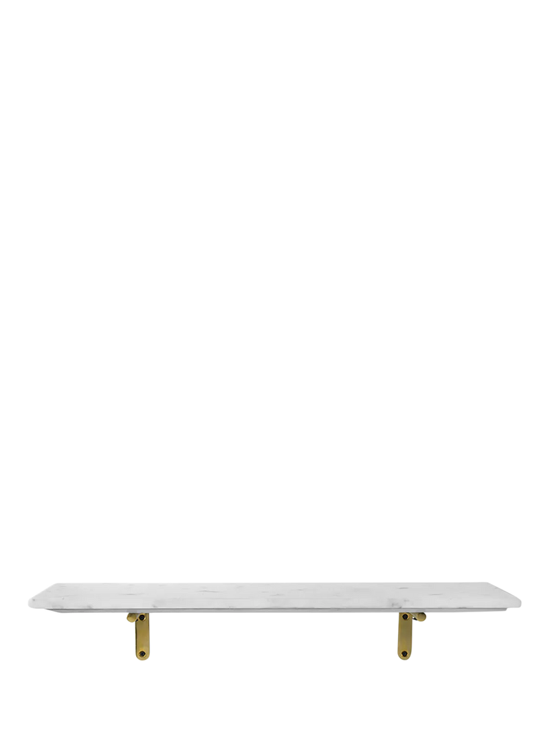Swoon Jackman marble wall shelf white, UK version