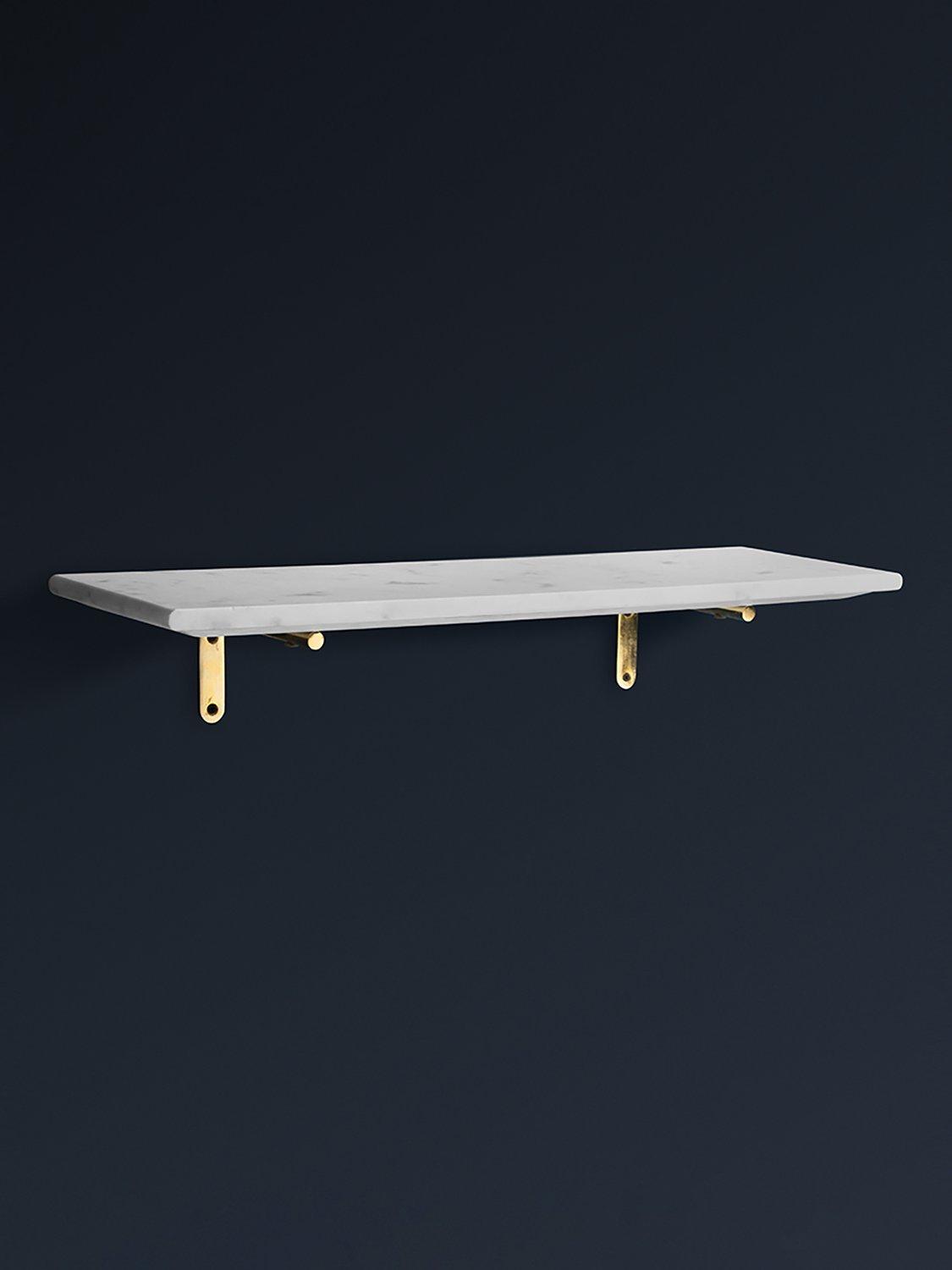 Swoon Jackman marble wall shelf white, UK version
