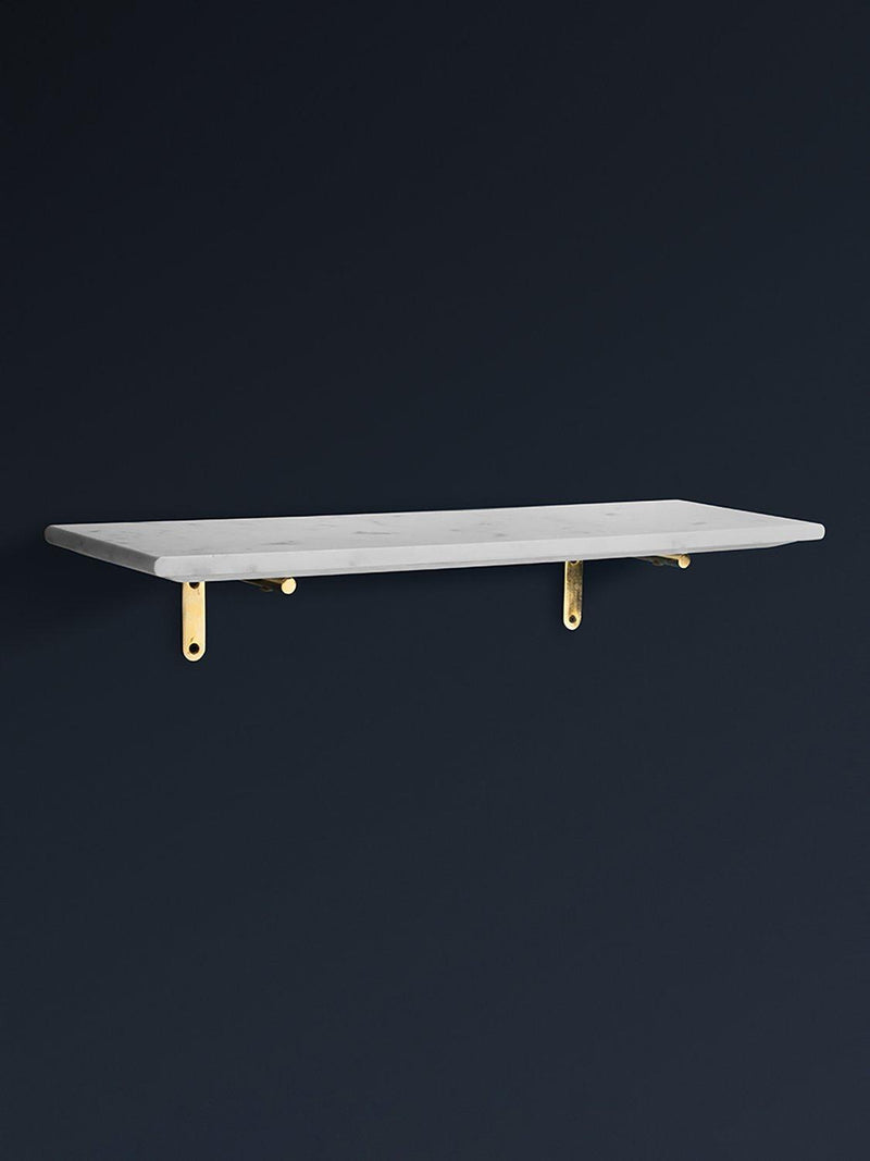 Swoon Jackman marble wall shelf white, UK version