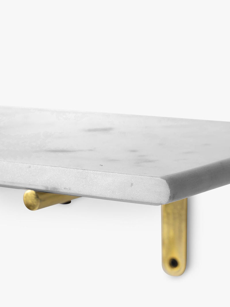 Swoon Jackman marble wall shelf white, UK version