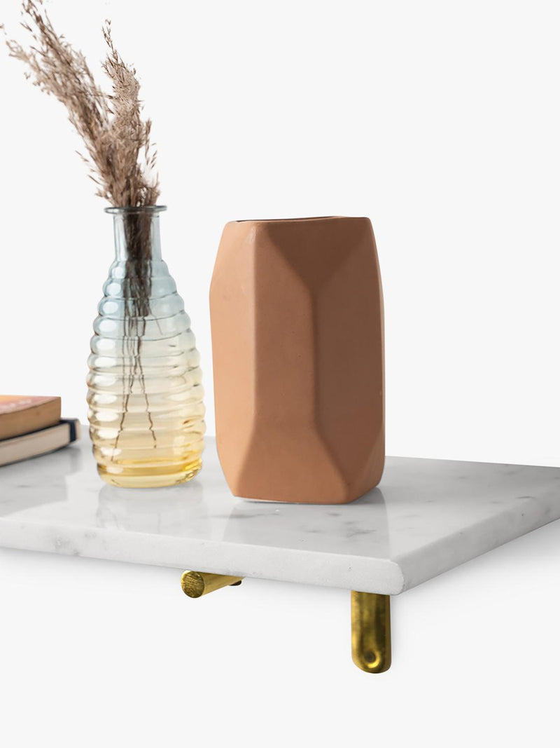 Swoon Jackman marble wall shelf white, UK version