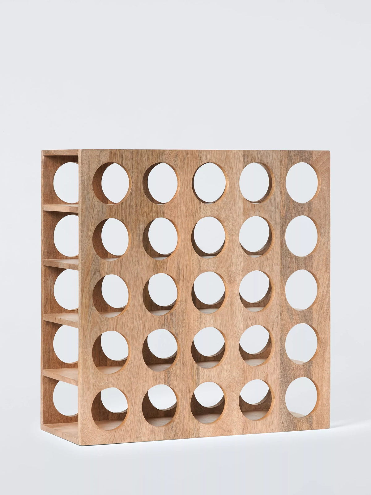 John Lewis 25 bottle wine rack mango wood - British product
