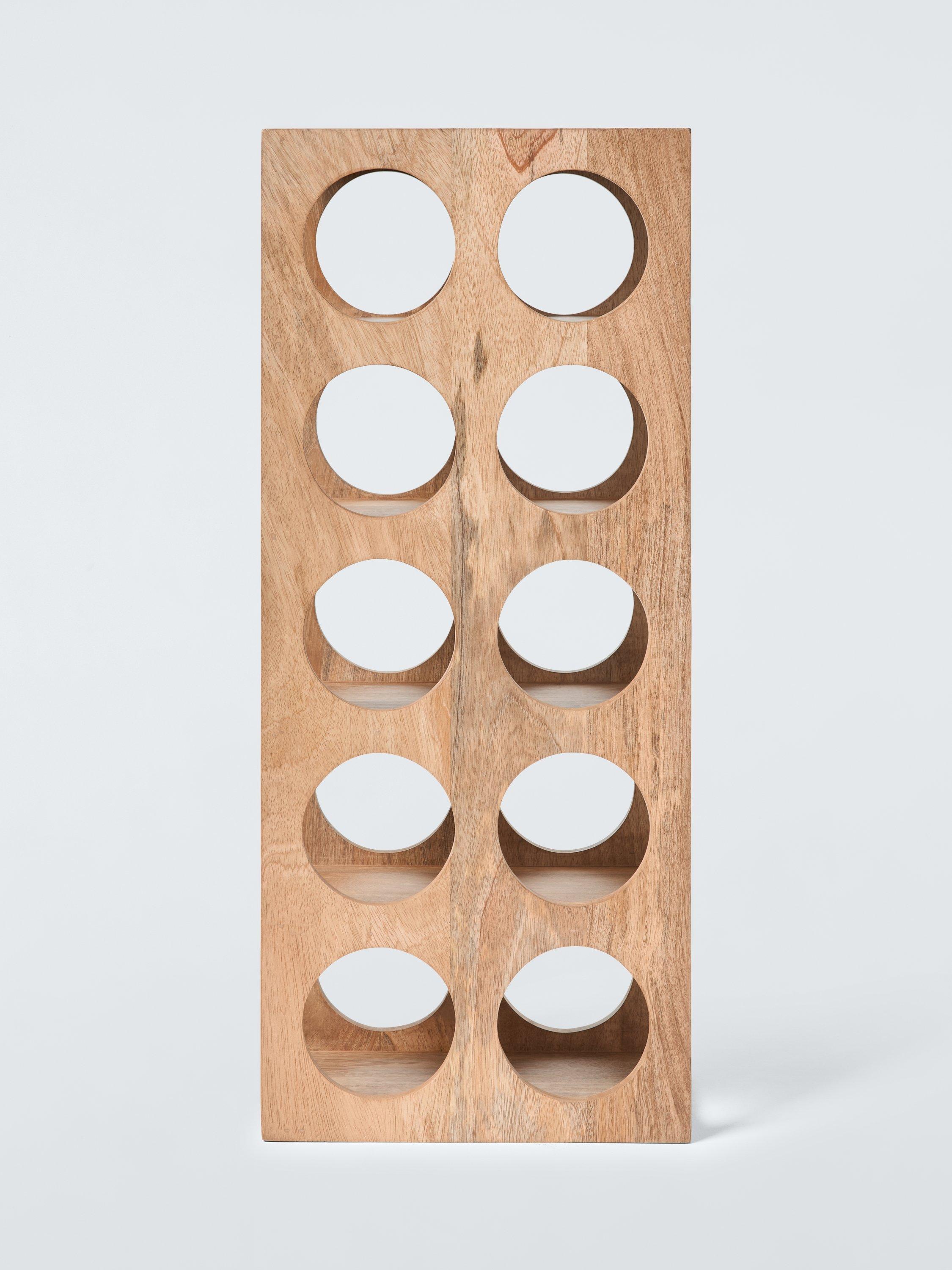 John Lewis wine rack 10 bottle FSC-certified mango wood, UK version