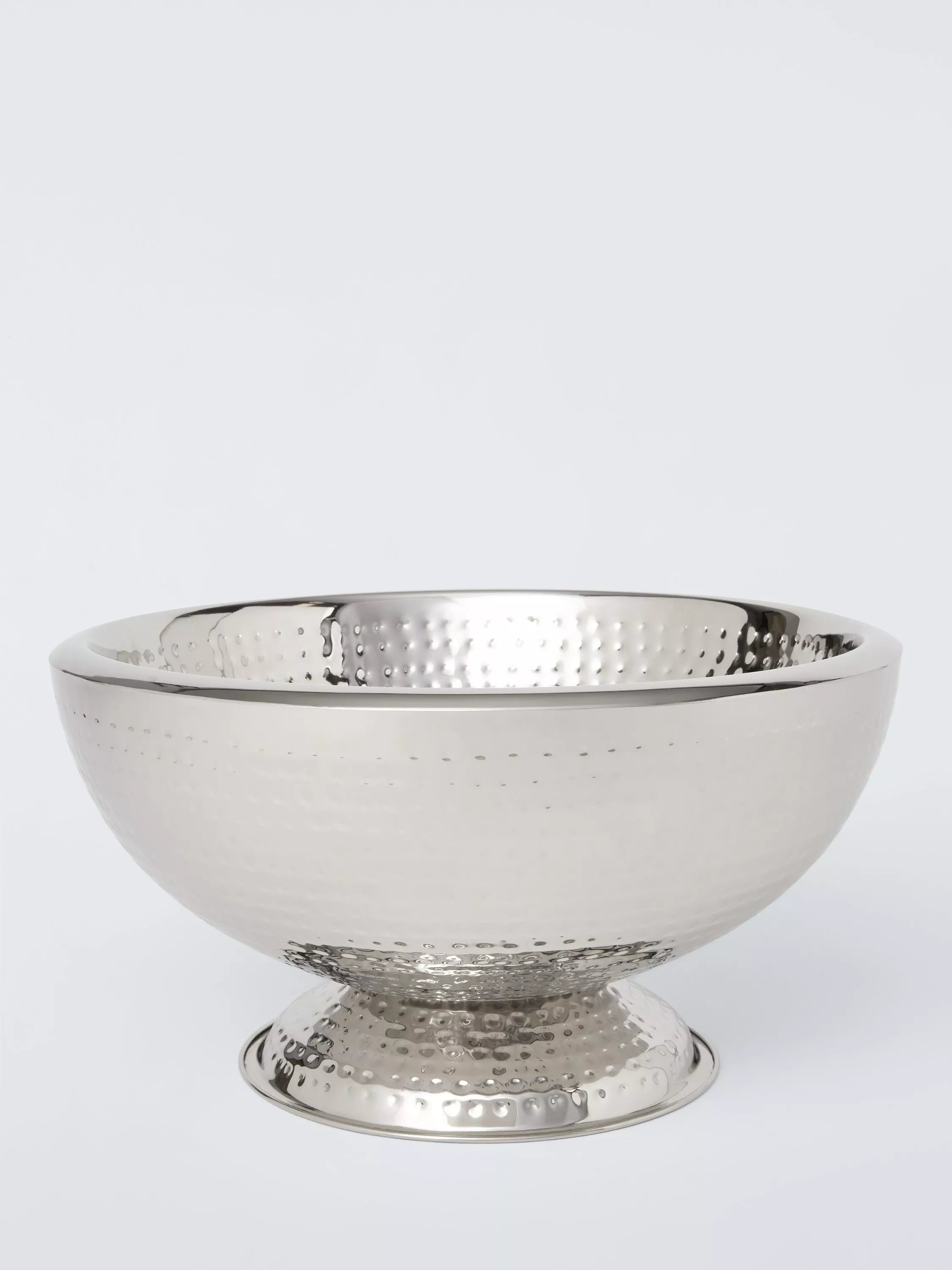 John Lewis large hammered stainless steel wine bucket, UK version