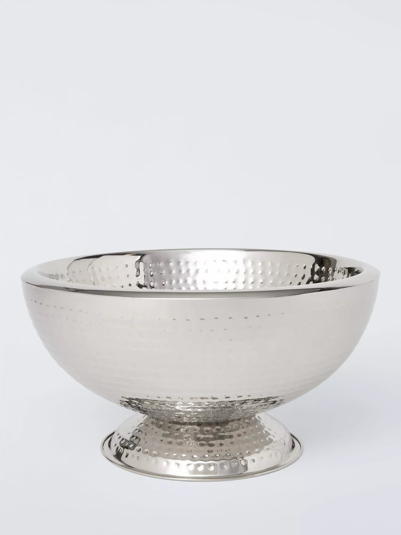 John Lewis large hammered stainless steel wine bucket, UK version