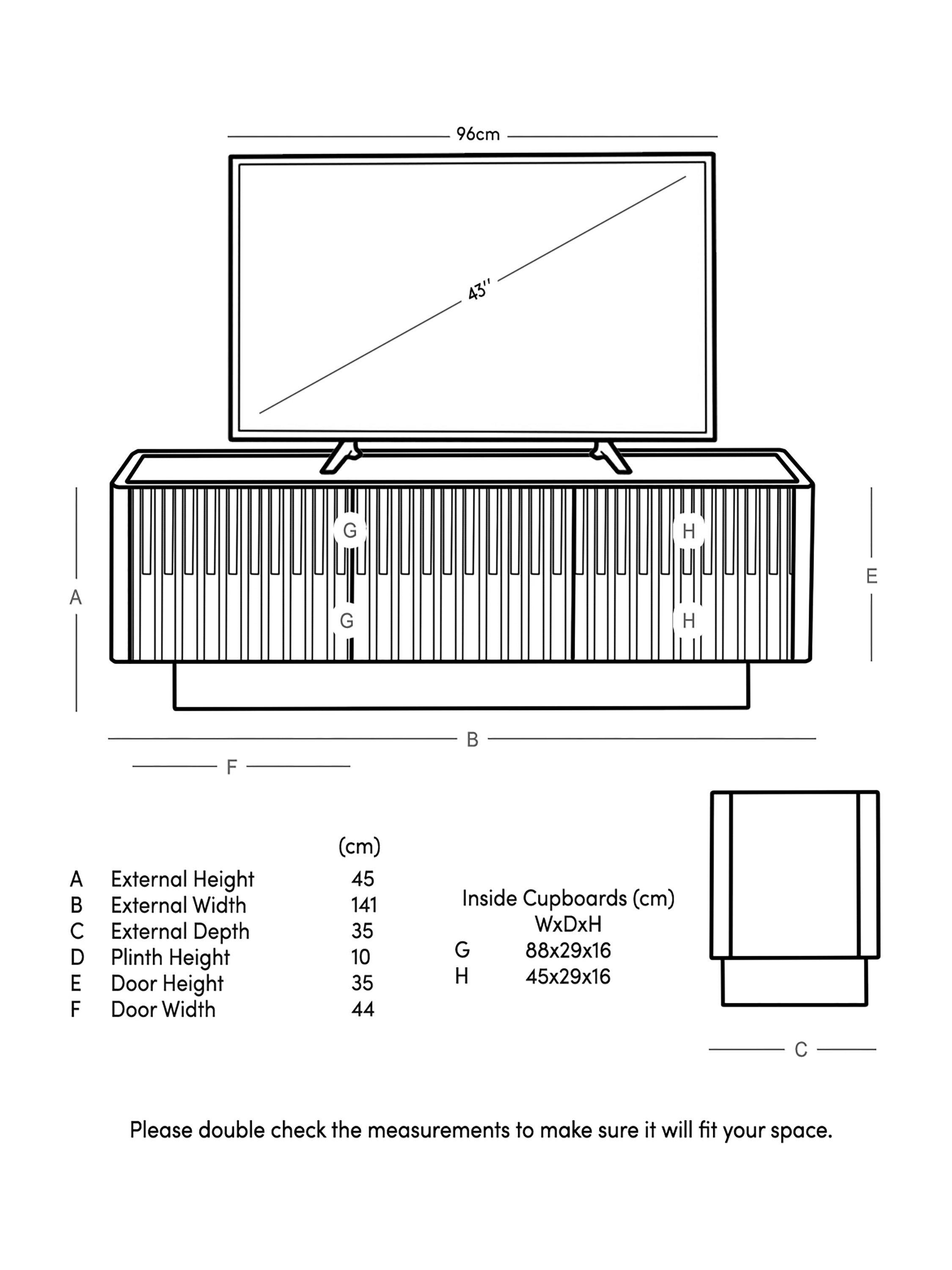 Swoon Hampstead dark brown media unit - British product