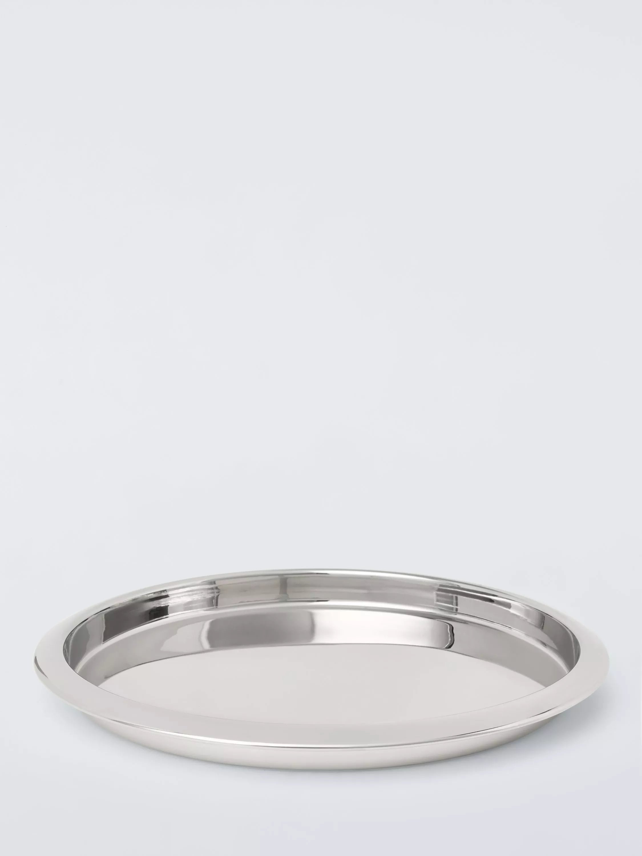 John Lewis round stainless steel bar tray silver, UK version