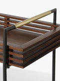 Swoon Weaving bar trolley in Dark Brown - British product