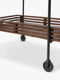 Swoon Weaving bar trolley in Dark Brown - British product