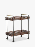 Swoon Weaving bar trolley in Dark Brown - British product