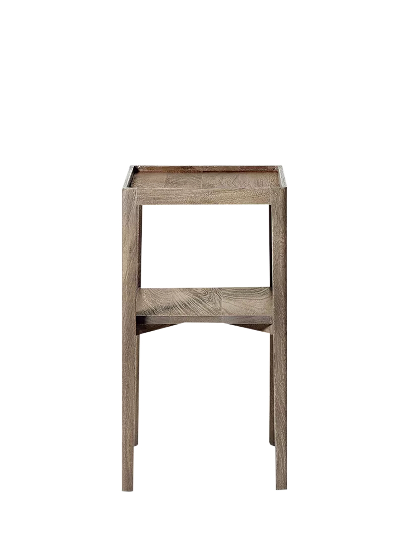 Swoon side table sandblasted grey mango wood small (British brand)