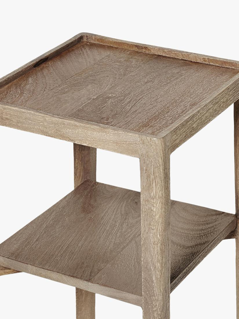 Swoon side table sandblasted grey mango wood small (British brand)