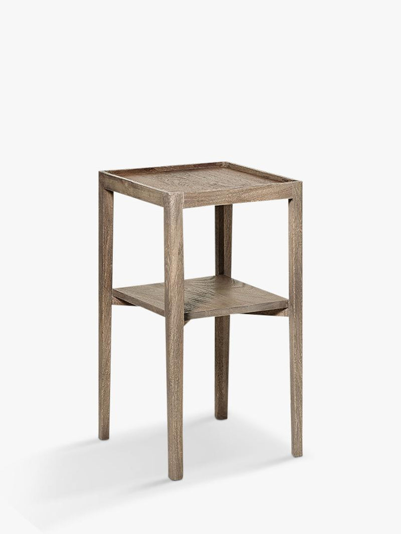 Swoon side table sandblasted grey mango wood small (British brand)