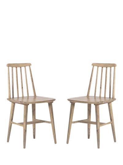 John Lewis Swoon Ollie Dining Chair Natural Oak Stain Set of 2- Buy online at McGrocer