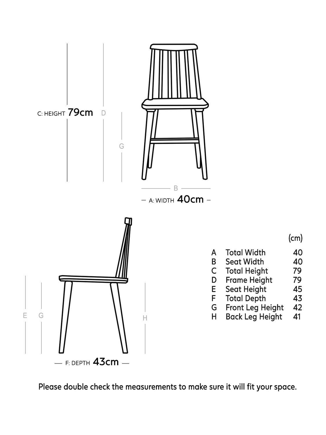 Swoon Ollie dining chair set of 2 dark brown (British brand)