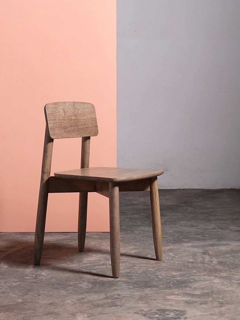 Swoon Southwark dining chair in natural oak stain, imported from the UK