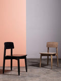Swoon Southwark dining chair in natural oak stain, imported from the UK