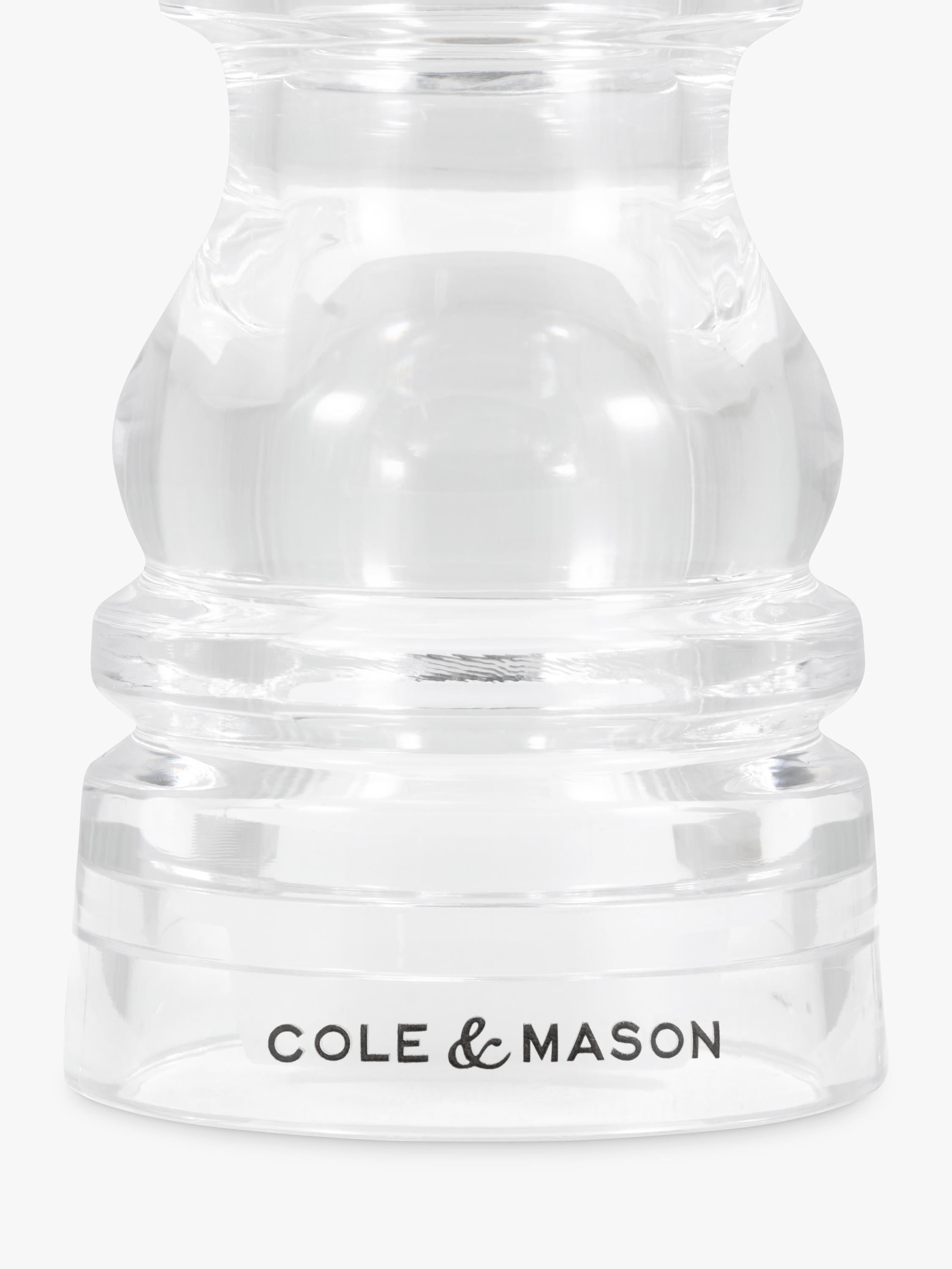 Cole & Mason acrylic salt pepper mill set, UK version