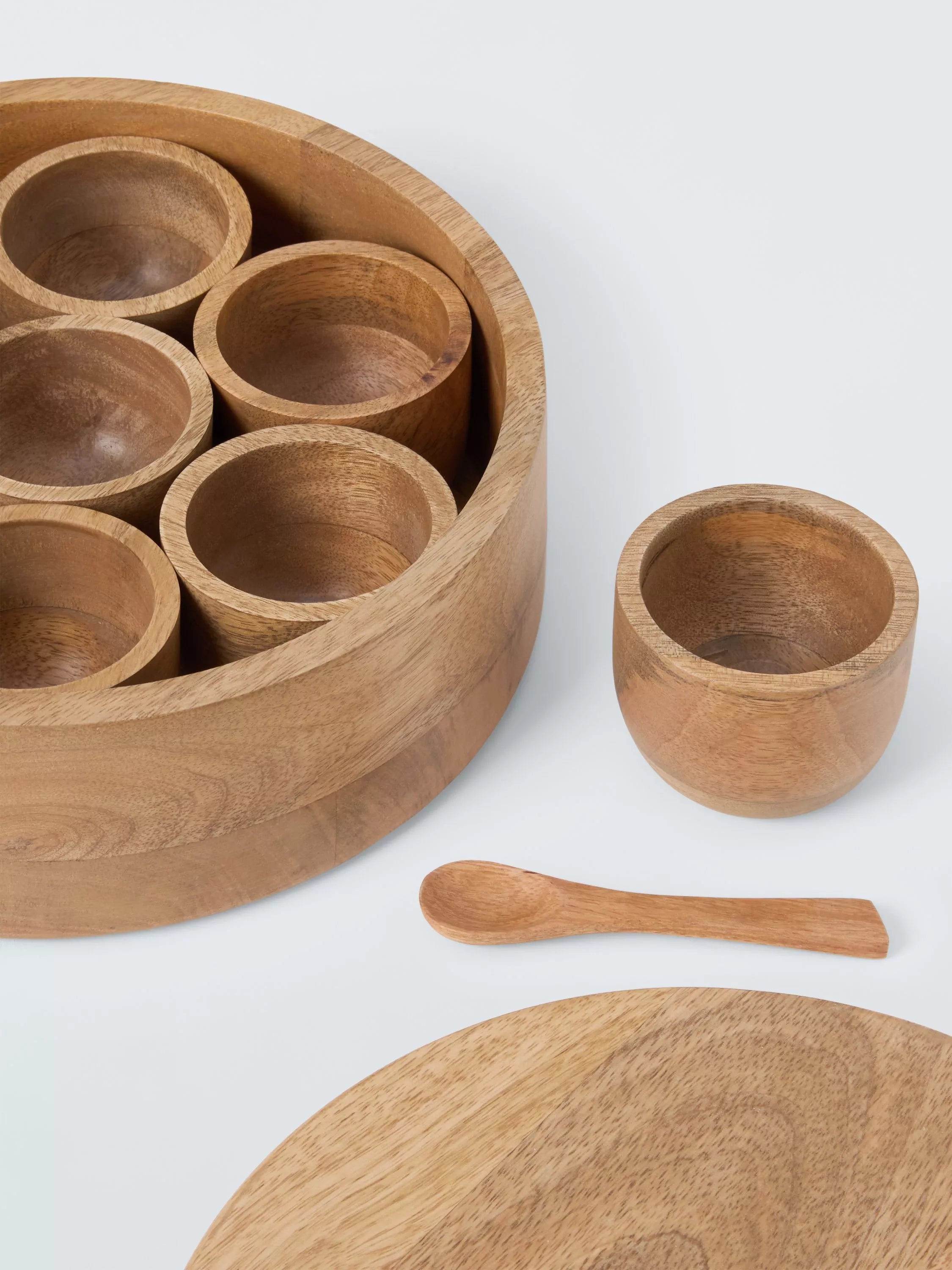John Lewis masala dabba spice box FSC-certified mango wood, UK version