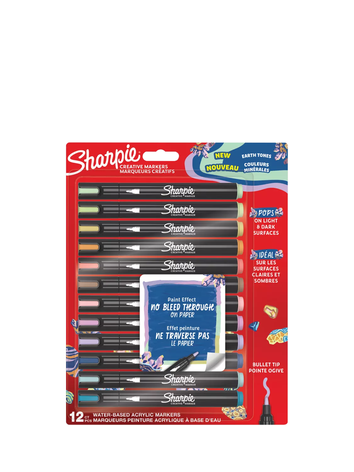 Sharpie marker pens Earth Tones pack of 12 - British product