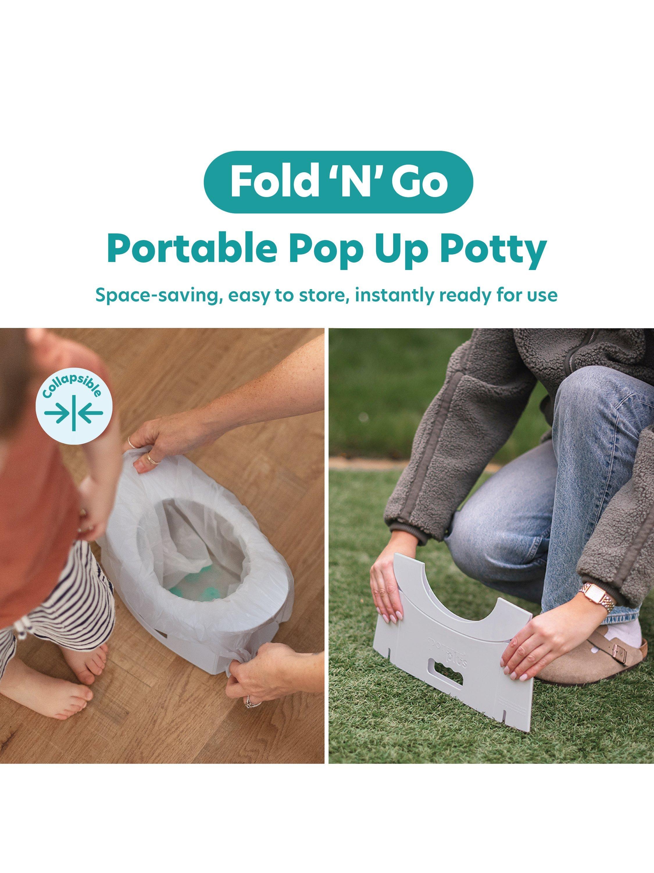 Potette Fold N Go potty grey, imported from the UK