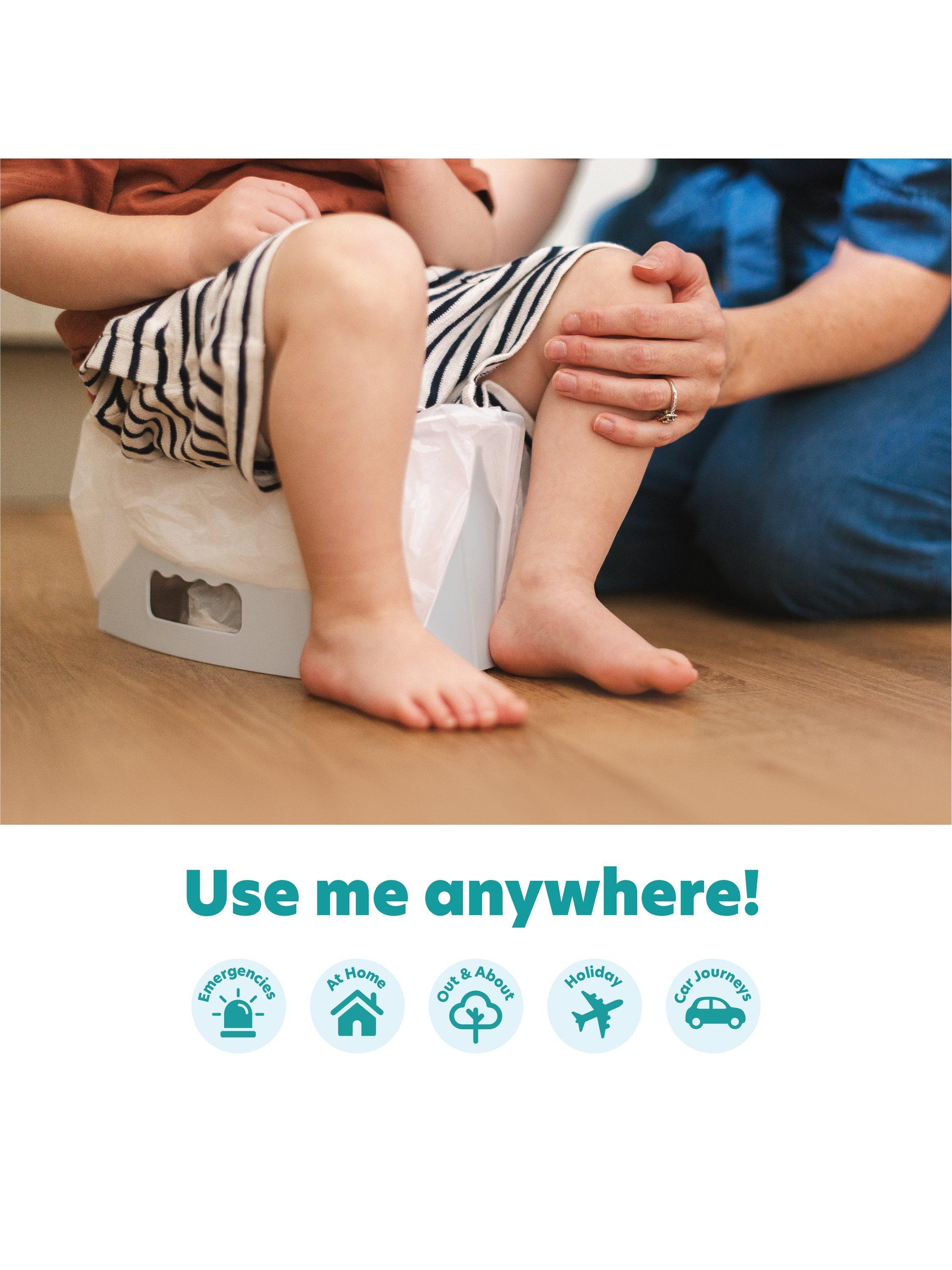 Potette Fold N Go potty grey, imported from the UK