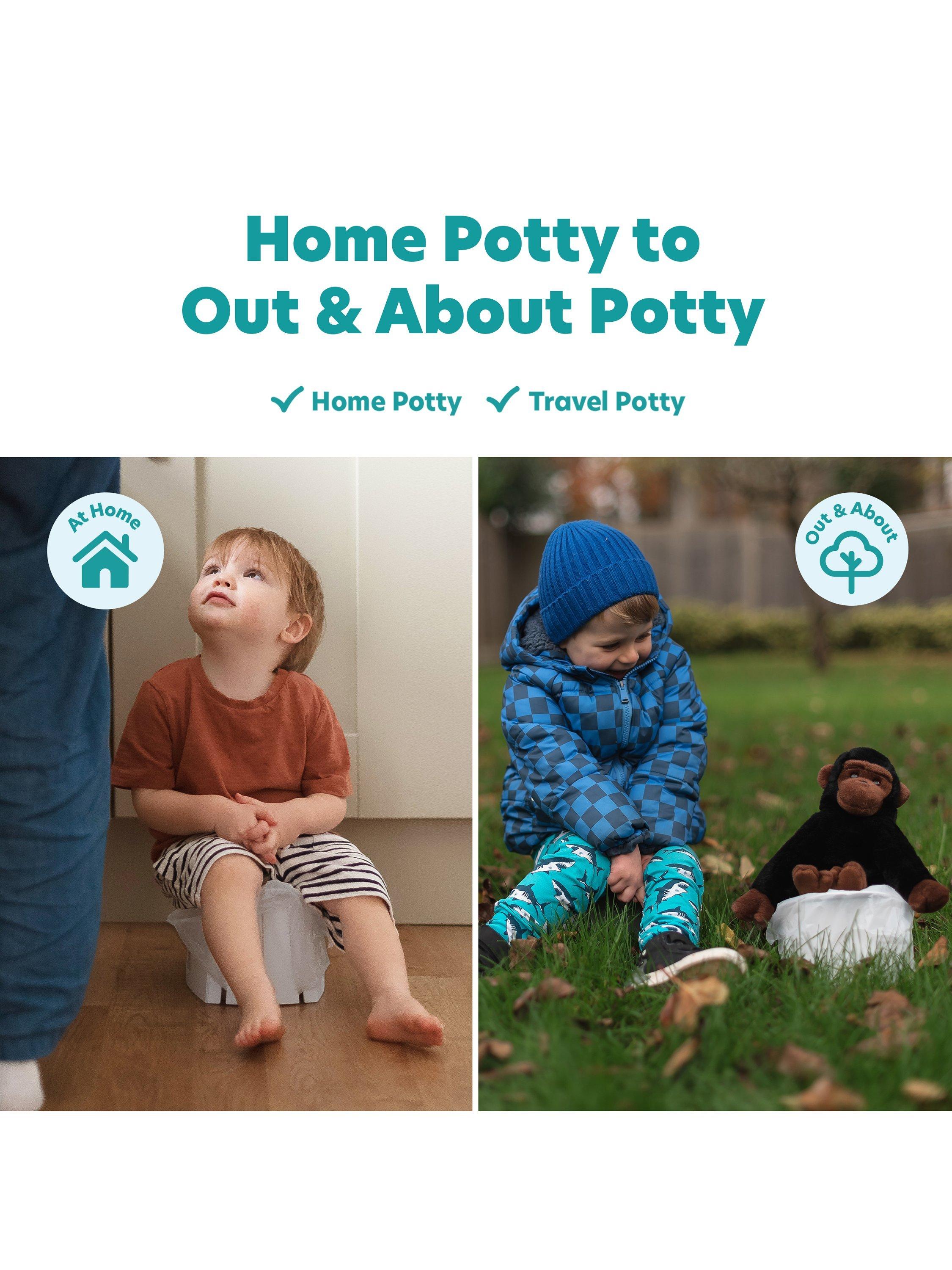 Potette Fold N Go potty grey, imported from the UK