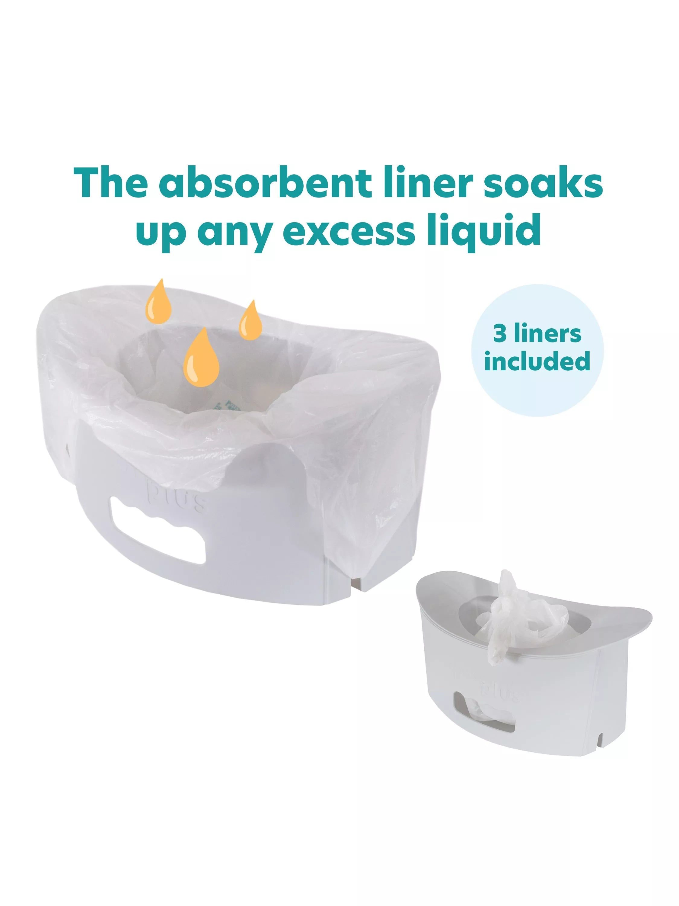 Potette Fold N Go potty grey, imported from the UK