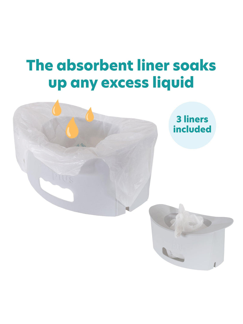 Potette Fold N Go potty grey, imported from the UK